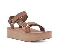 Flatform Universal Interweave Wedge Sandal Dark Brown view