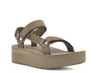 Flatform Universal Interweave Wedge Sandal Dark Green view