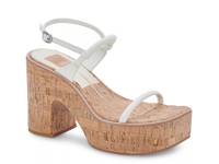 Jodie Platform Sandal White view