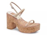 Jodie Platform Sandal Dark Brown view
