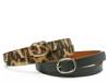 Classic Thin Women's Belts - 2 Pack Black/Leopard Print view