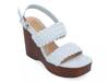 Ayvee Wedge Sandal Blue view