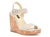 Courts Platform Wedge Sandal Off White view