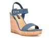 Courts Platform Wedge Sandal Blue view