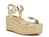 Nillo Espadrille Wedge Sandal Gold Metallic view