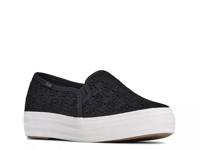 Triple Decker Platform Slip-On Sneaker - Women's Black view
