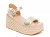 Mallorca Espadrille Wedge Sandal Champagne Metallic view