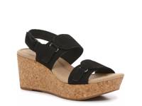 Rose Lane Wedge Sandal Black view