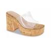 Swoop Platform Sandal Clear/Tan view