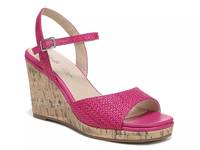 Island Time Wedge Sandal Raspberry view