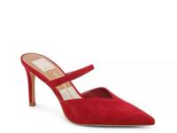 Kanika Mule Lipstick Red Suede view