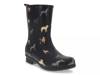 Classic Mid Rain Boot Black Dog Print view