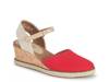 Ocean Wedge Sandal Red view