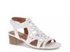 Velvet Sandal White view