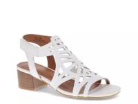 Velvet Sandal White view