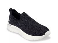 GO WALK Flex Sky Breeze Slip-On Sneaker - Women's Black/White view