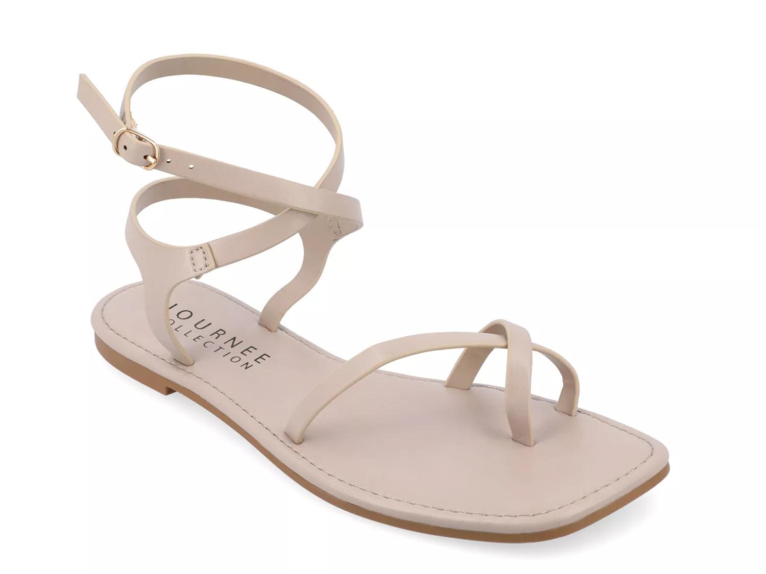 Journee Collection Charra Sandal | Women's | Taupe | Size 6 | Sandals
