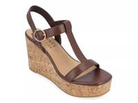 Matildaa Platform Wedge Sandal Dark Brown view