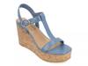 Matildaa Platform Wedge Sandal Blue view