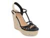 Yara Espadrille Wedge Sandal Black view