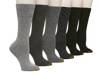 Cambridge Men's Crew Socks - 6 Pack Grey/Black view