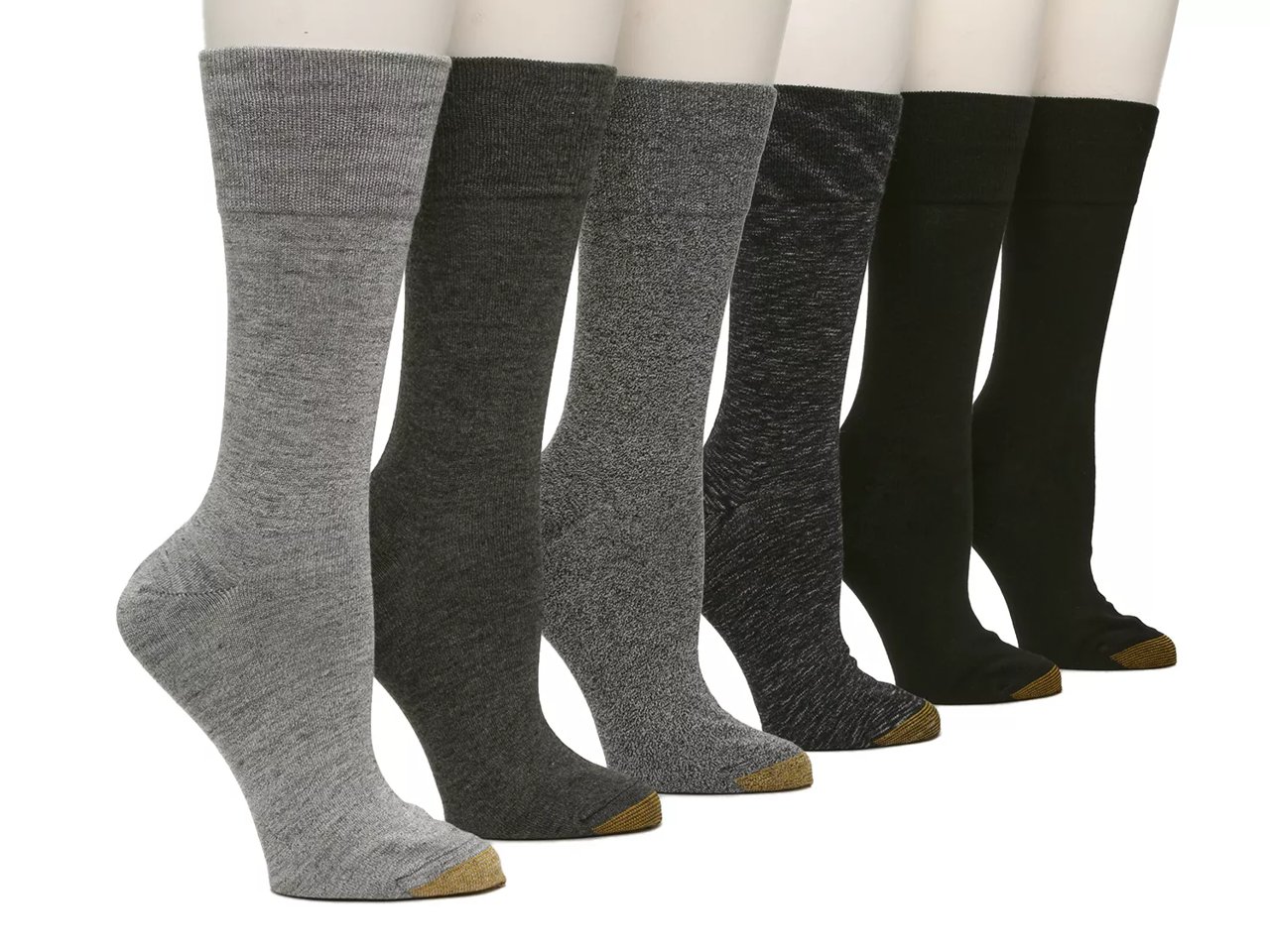 Cambridge Men's Crew Socks - 6 Pack