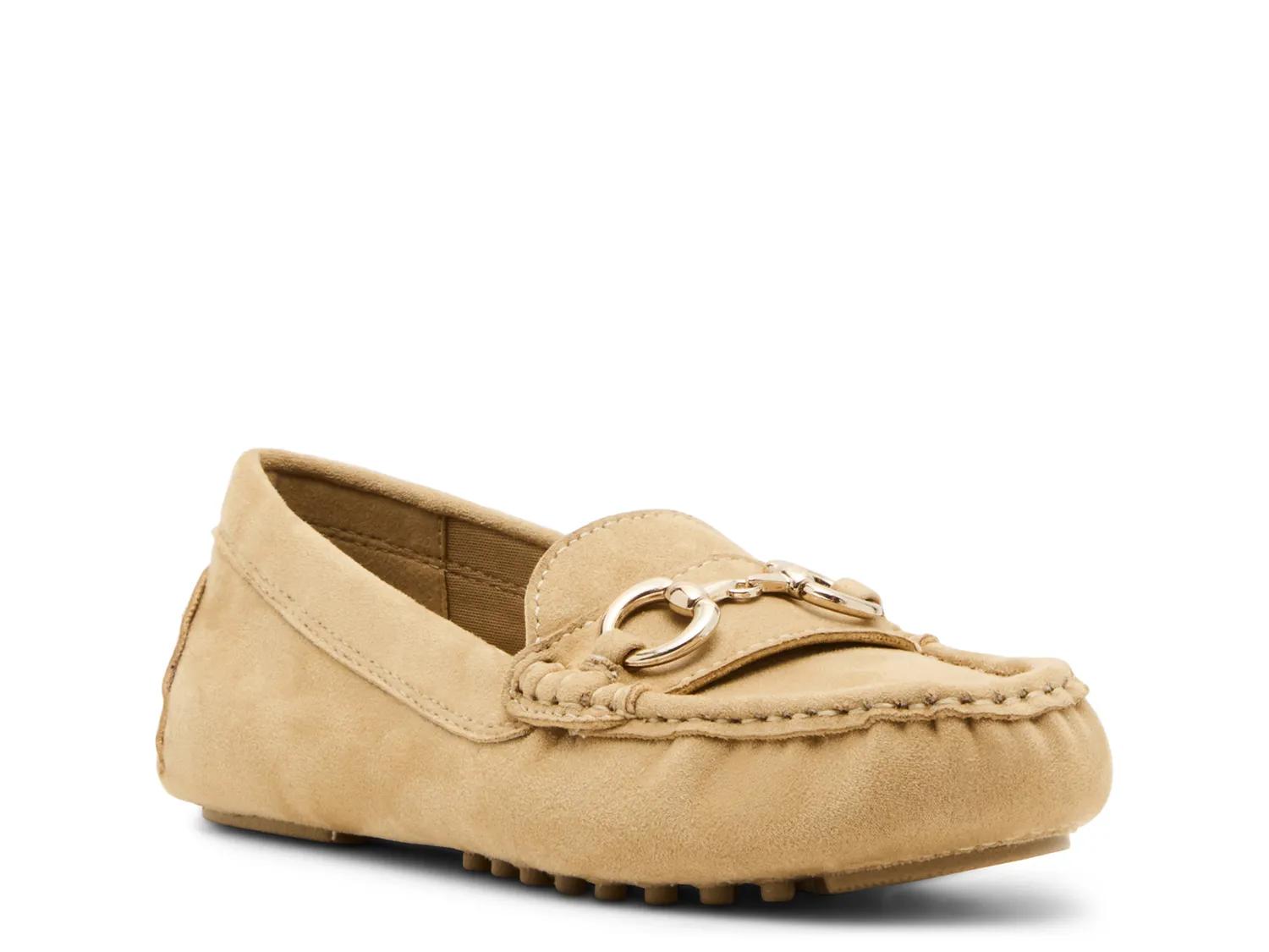 Anne Klein Chrystie Loafer | Women's | Tan Suede | Size 5.5 | Flats | Loafers