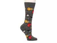 Guitar Riff Men's Crew Socks Grey/Multicolor Strings Print view