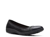Meadow Opal Ballet Flat Black Leather view