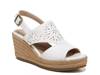 Ocean Espadrille Wedge Sandal White view
