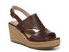 Ocean Espadrille Wedge Sandal Dark Brown view
