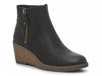 Chloe Wedge Bootie Black Synthetic view