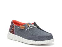 Wendy Funk Baja Slip-On Sneaker - Women's Denim Blue/Multicolor Geometric Print view
