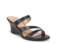 Breona Wedge Sandal Black Snake Print view