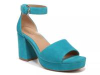 Pearlyn Platform Sandal Blue Suede view