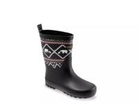 Lost Trail Mid Rain Boot - Kids' Black view