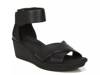 Riviera Wedge Sandal Black Leather view