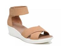 Riviera Wedge Sandal Cookie Dough Brown Leather view