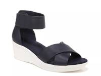 Riviera Wedge Sandal Navy Leather view