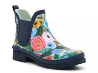 Rowan Rifle Paper Co. Chelsea Rain Boot Navy/Multicolor Floral Print view