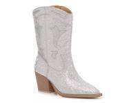 Starry Cowboy Boot Silver Metallic view