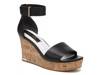 Clemens Cork Wedge Sandal Black view