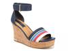 Clemens Cork Wedge Sandal Blue view