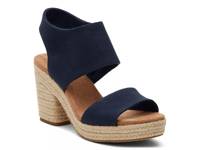 Majorca Espadrille Platform Sandal - Women's Navy view
