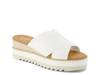 Diana Wedge Sandal White Canvas view