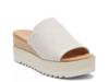 Diana Wedge Sandal Ivory Fabric view