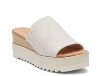 Diana Wedge Sandal Ivory Fabric view