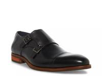 Teon Monk Strap Slip-On Black Leather view