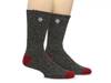Wool-Blend Crew Socks - 2 Pack Black/White Space Dye view