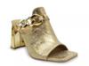 Ryder Sandal Gold Snake Embossed view